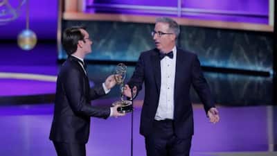 John Oliver added another Emmy to his collection on Sunday, winning Outstanding Scripted Variety Series for Last Week Tonight. However, his brief acceptance speech quickly became a talking point for viewers. During the live broadcast, parts of his remarks were censored twice, leaving fans puzzled. The comedian used his moment at the stage to make a humorous comment aimed at fellow comedian Nate Bargatze which was allegedly beeped out.