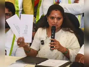 K Kavitha faced suspension from BRS due to alleged anti-party actions, leading to her resignation. This situation mirrors YS Sharmila's revolt against her brother, YS Jagan Mohan Reddy. Kavitha criticized KCR's close associates for corruption in the Kaleshwaram project. Her exit is considered an inconvenience for BRS. Congress distanced itself from the KCR family feud.