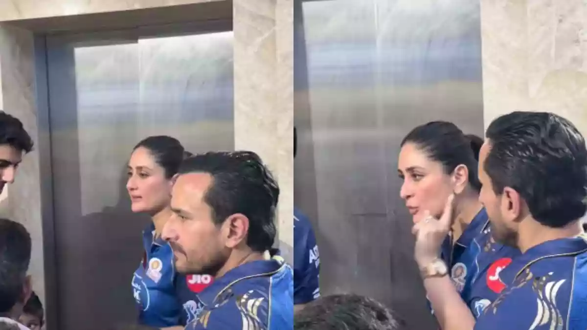 It was a full-on cricket night in Mumbai, and like many fans, Kareena Kapoor decided to soak in the stadium energy with her family. But amid the cheers