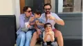 Actor Kareena Kapoor is beaming with joy as her little ones, Taimur Ali Khan and Jeh Ali Khan, twinned adorably in matching kurta-pyjamas