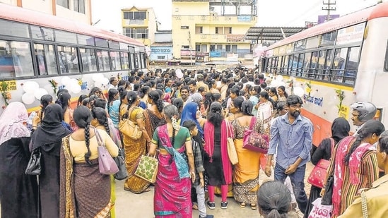Karnataka's flagship Shakti Scheme, which provides free bus travel to women across state-run transport corporations, has earned a remarkable mention in the Golden Book of World Records. The award recognizes over 5,049,476,416 women passenger journeys, equivalent to over 500 crore ticketed rides, recorded between June 11, 2023, and July 20 this year.