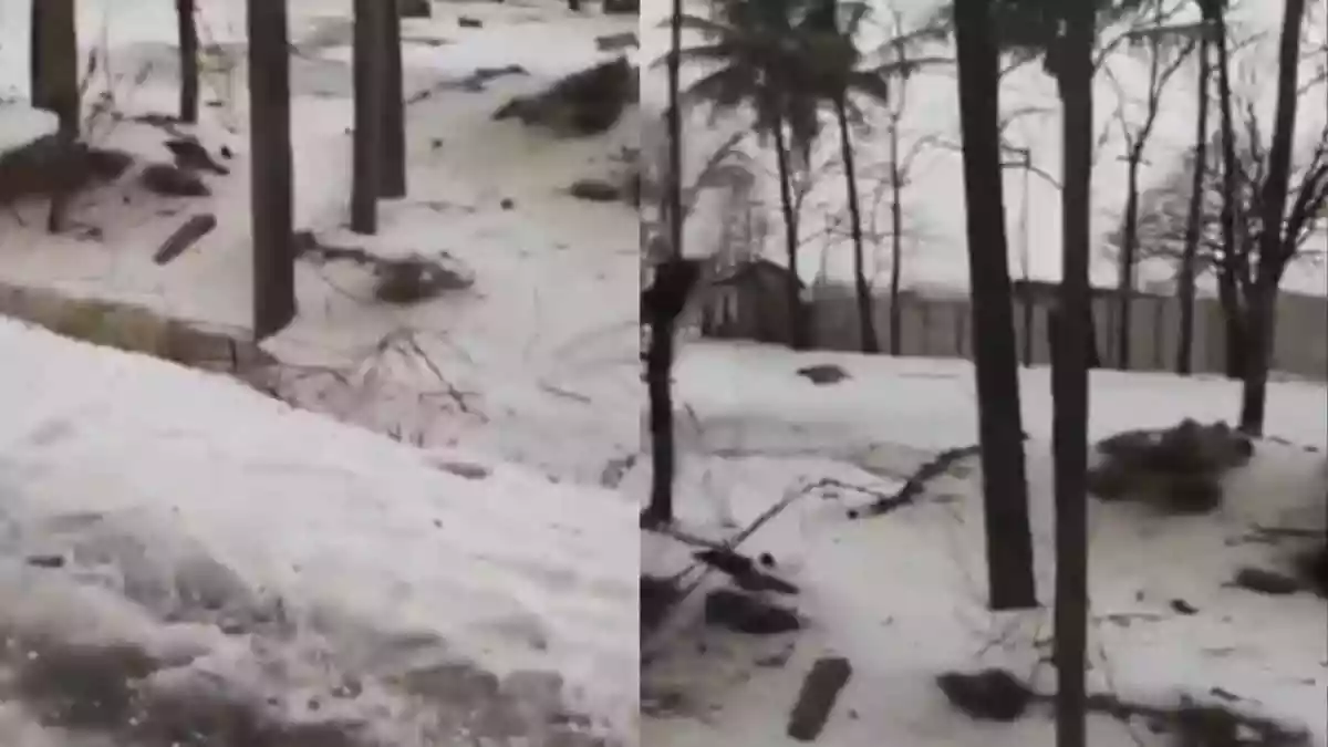 Life in Kalghatgi town and nearby villages in Dharwad district was thrown into disarray on Tuesday (March 18) evening after a sudden and intense hailstorm