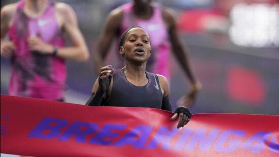 Kenya's Faith Kipyegon narrowly missed breaking the sub-four-minute mile, finishing at 4:06.91, despite a strong run and advanced technology. New Delhi: It was meant to be many fast-paced strides and a giant leap for women’s sport. In the end, Kenya’s Faith Kipyegon narrowly failed in her brave bid to become the first woman to run a sub four-minute mile.