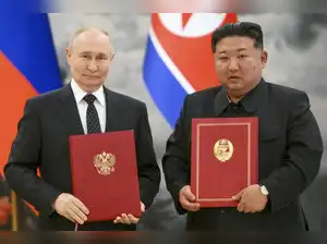 Kim Jong Un and Vladimir Putin discussed deepening ties and Russia's war efforts in Ukraine, with Putin praising North Korean troops' bravery in the Kursk region. Putin also informed Kim about his upcoming meeting with Donald Trump in Alaska. Kim pledged full support for Russia, as North Korea has reportedly sent troops and military equipment to aid Russia's war efforts.