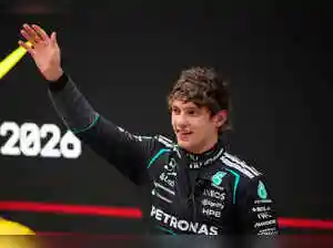 Kimi Antonelli takes his first F1 win with victory in China to extend Mercedes