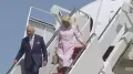 Two and a half centuries after the American colonies declared independence from Britain under King George III, his descendant King Charles III arrived in the