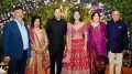 Biocon founder Kiran Mazumdar-Shaw was photographed at the wedding reception of her nephew Eric Mazumdar in Bengaluru on Sunday. Eric is the son of her brother