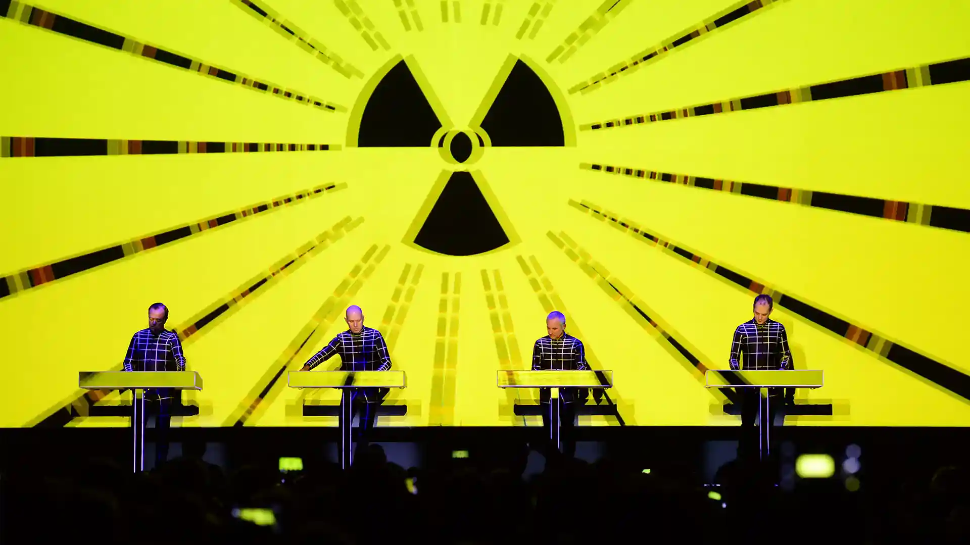 Fifty years old this month, Kraftwerk's single Radioactivity was a groundbreaking track that morphed into the German electronic pioneers' most political