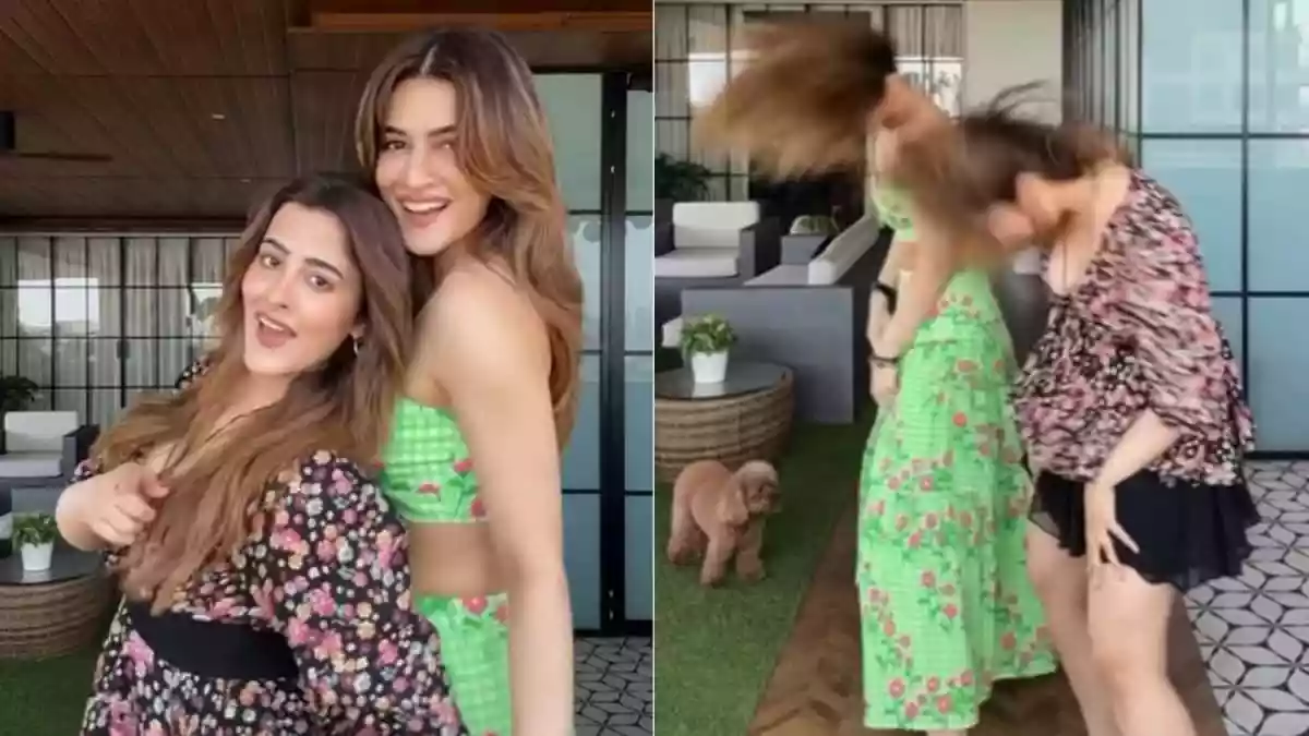 Kriti Sanon Feels She ‘Sprained’ Her Neck After Fun Dance With Sister Nupur On Song Jab Talak