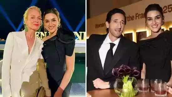 Kriti Sanon hangs out with Uma Thurman