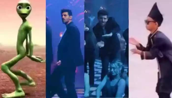 A now-viral montage shared on X has set tongues wagging, claiming that nearly every dance step in Kartik Aaryan's recreated version of the iconic 1990s track