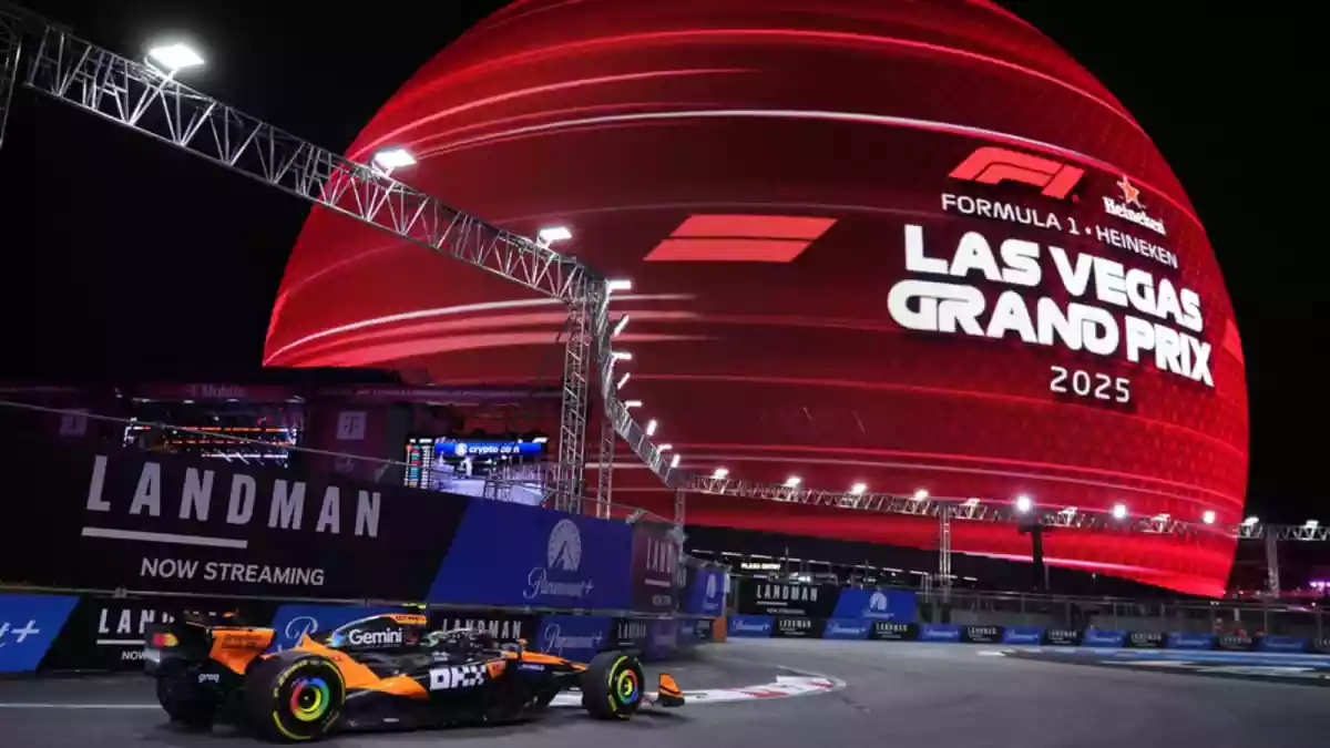 Lando Norris Sets Fastest Lap In Las Vegas GP Practice Despite Late Red Flags