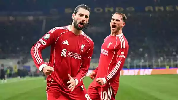 Late Szoboszlai penalty gives Salah-less Liverpool 1-0 win over Inter Milan