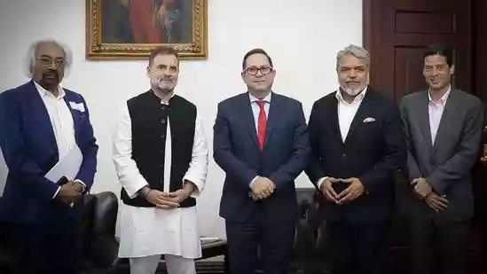 Leader of Opposition in the Lok Sabha Rahul Gandhi met the Senate President of Colombia, Congress Overseas Chief Sam Pitroda shared on Saturday. In a post on X, he also mentioned the launch of a parliamentary friendship group with Peru for nurturing deeper political, diplomatic and commercial ties between the countries.