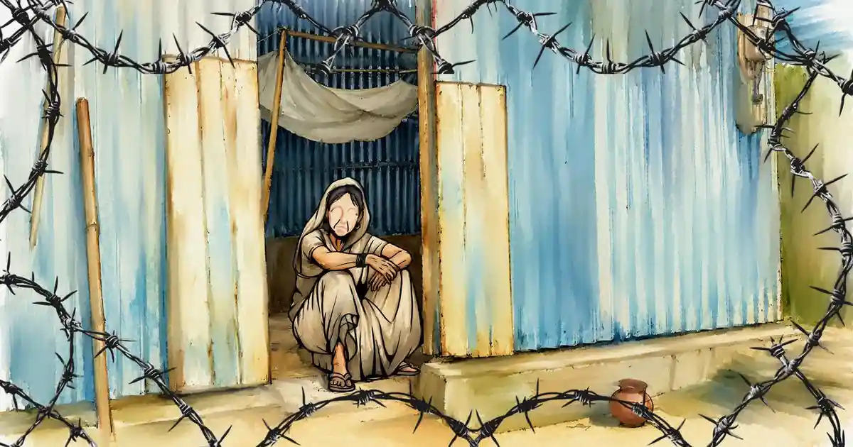 When she saw me walking into her home in Assam’s Barpeta district, Amina Begum attempted valiantly to get up from the bed. Her body shook as the 68-year-old