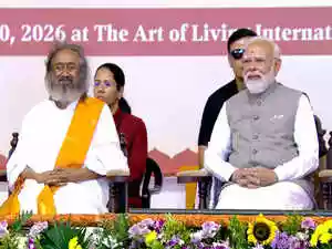 Lightness, warmth, promise to build stronger India together mark much-awaited meeting between PM Modi and Gurudev Sri Sri Ravi Shankar