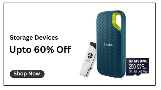 Looking to expand your device storage or upgrade to faster, more reliable options? Amazon is offering massive discounts of up to 60% on a wide range of storage devices. From high-speed SSDs that make your laptop or PC run smoother, to handy pen drives for quick data transfer, and memory cards to keep your smartphone or camera packed with photos and videos, Amazon has it all.
