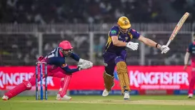 Rajasthan Royals wicket-keeper Dhruv Jurel, who effected a stunning stumping of Kolkata Knight Riders batter Cameron Green in the IPL on Sunday (April 19