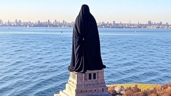 MAGA supporters are sharing edited pictures of the Statue of Liberty wearing a burqa after Zohran Mamdani won New York City's Democratic mayoral primary. MAGA supporters are sharing edited pictures of the Statue of Liberty wearing a burqa after Zohran Mamdani won New York City's Democratic mayoral primary. Results were not yet final, but Mamdani -- who is just 33 and would become the city's first Muslim mayor -- had such a commanding lead that his biggest rival, former New York governor Andrew Cuomo, conceded defeat overnight.