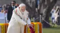 President Droupadi Murmu and Prime Minister Narendra Modi paid homage to Mahatma Gandhi at the Rajghat memorial on his 78th death anniversary on Friday