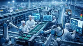 India's push to become a global manufacturing hub in electronics and increase export share with Make in India schemes and production-linked incentives in the