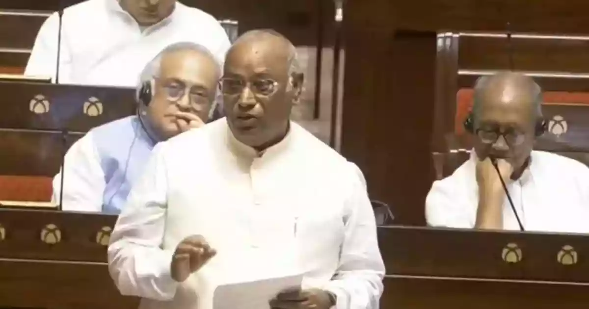 Mallikarjun Kharge claims portions of Rajya Sabha speech removed without reason