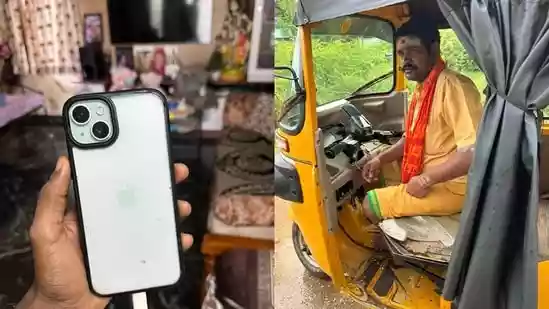 An Indian man's anxious search for his wife's missing iPhone has turned into a widely shared story of honesty and kindness after an auto driver returned the