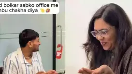 <h4>Man serves lemon juice as prashad in office prank, colleagues’ reactions go viral</h4><h4>A light-hearted office moment captured on