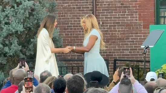 Maria Sharapova was inducted into the International Tennis Hall of Fame on Saturday night, and the introductory speech was given by none other than former rival Serena Williams. The American tennis legend made a surprise appearance and said, “In 2004, when Maria was just 17 years old, she stunned the world and won Wimbledon. To this day, she calls it the highlight of her career. Today, I call it one of my hardest losses. The match didn't just make her a champion. It actually made her a star and launched one of the most talked about and controversial rivalries in tennis.”