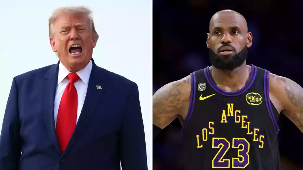 <b>United States President Donald Trump said LeBron James might be 