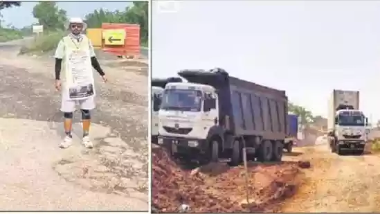 Amid growing public anger over the condition of the Mumbai–Goa highway project, Chaitanya Patil, a 28-year-old activist from Maharashtra's Raigad