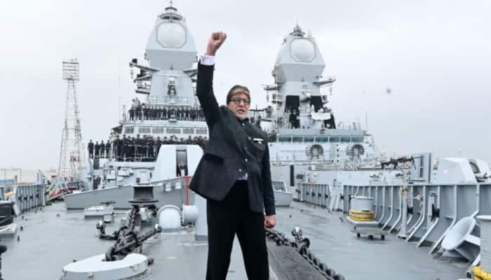 Megastar Amitabh Bachchan, who spent an entire day on an Indian Navy's warship, has showcased his “admiration and pride” for the Indian Armed Forces, honouring their sacrifice, and silent service for the nation. Amitabh first took to X, where he shared that he spent an entire day on an Indian Navy warship. He wrote: “T 5457 - An experience of a lifetime - an entire day spent on an Indian Navy Destroyer… pride, and honour for our fighting forces .”