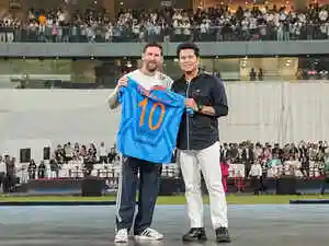 Football legend Lionel Messi concluded his 'GOAT India Tour' with a visit to Delhi, expressing gratitude for India's love. He met ICC Chairman Jay Shah