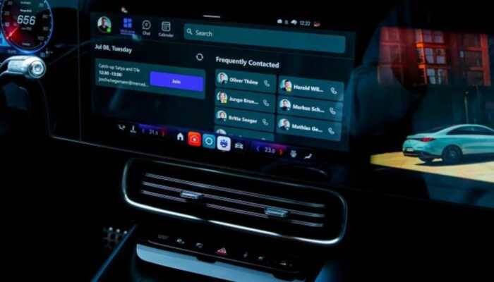 Microsoft Teams Video Calling Feature: Mercedes-Benz has partnered with Microsoft to launch a new feature that lets drivers join Microsoft Teams video calls directly from their vehicles. This integration allows users to access Teams meetings on the move, even while driving, enhancing productivity on the road.