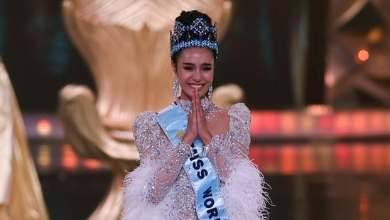 Miss Thailand Opal Suchata Chuangsri has been crowned Miss World 2025. Miss India Nandini Gupta failed to make it to the finals. Miss Thailand Opal Suchata Chuangsri was crowned Miss World on Saturday in Hyderabad, where the international pageant was held this year. The Thai contestant beat 107 other national winners from around the world. Hasset Dereje Admassu of Ethiopia finished as the first runner-up in the competition. Chuangsri received her crown from last year’s winner, Krystyna Pyszková. (Also read: Miss World 2025: India's Nandini Gupta fails to land in top 8)