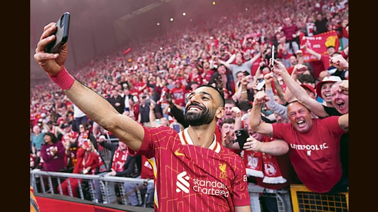 Mo Salah, ageless, charges down the right; Erling Haaland, hulking, makes a run through the middle; Kyle Walker, indefatigable, overlaps to open a world of possibilities; Bukayo Saka, smooth as silk, cuts in; Cole Palmer, magical, wiggles through; William Saliba, unrelenting, times a crunching tackle; and Jordan Pickford, omniscient, dives to his left to fend off a loose-ball scorcher by Rodri, the ruthless.