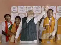 Prime Minister Narendra Modi accused Trinamool Congress and Congress of conspiring to block the Women's Reservation Bill in Parliament