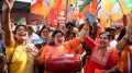 Supporters of Indian Prime Minister Narendra Modi's Bharatiya Janata Party (BJP) are celebrating as his party-led alliance secured a record-breaking win in the