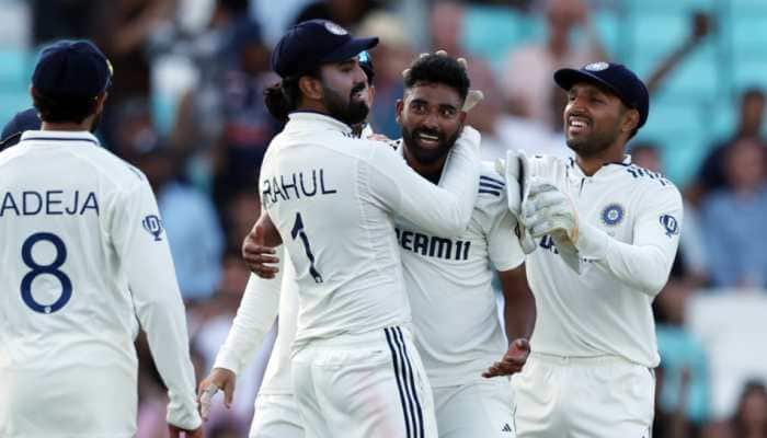 Mohammed Siraj castled Zak Crawley with a brilliant yorker to leave England on 50/1 in 13.5 overs at stumps on day three of fifth Anderson-Tendulkar Trophy Test against India at The Oval. England need another 324 runs to win the match and clinch a series victory. India dominated most of day three's play - Akash Deep hitting an entertaining 66, his first Test fifty and was followed by Yashasvi Jaiswal making 118, his sixth Test century. Jaiswal's knock of 118 came off 164 balls, laced with 14 fours and two sixes, held immense value as it came in front of his parents and elder brother present in the stadium's stands, which also had ODI captain Rohit Sharma seeing the proceedings.