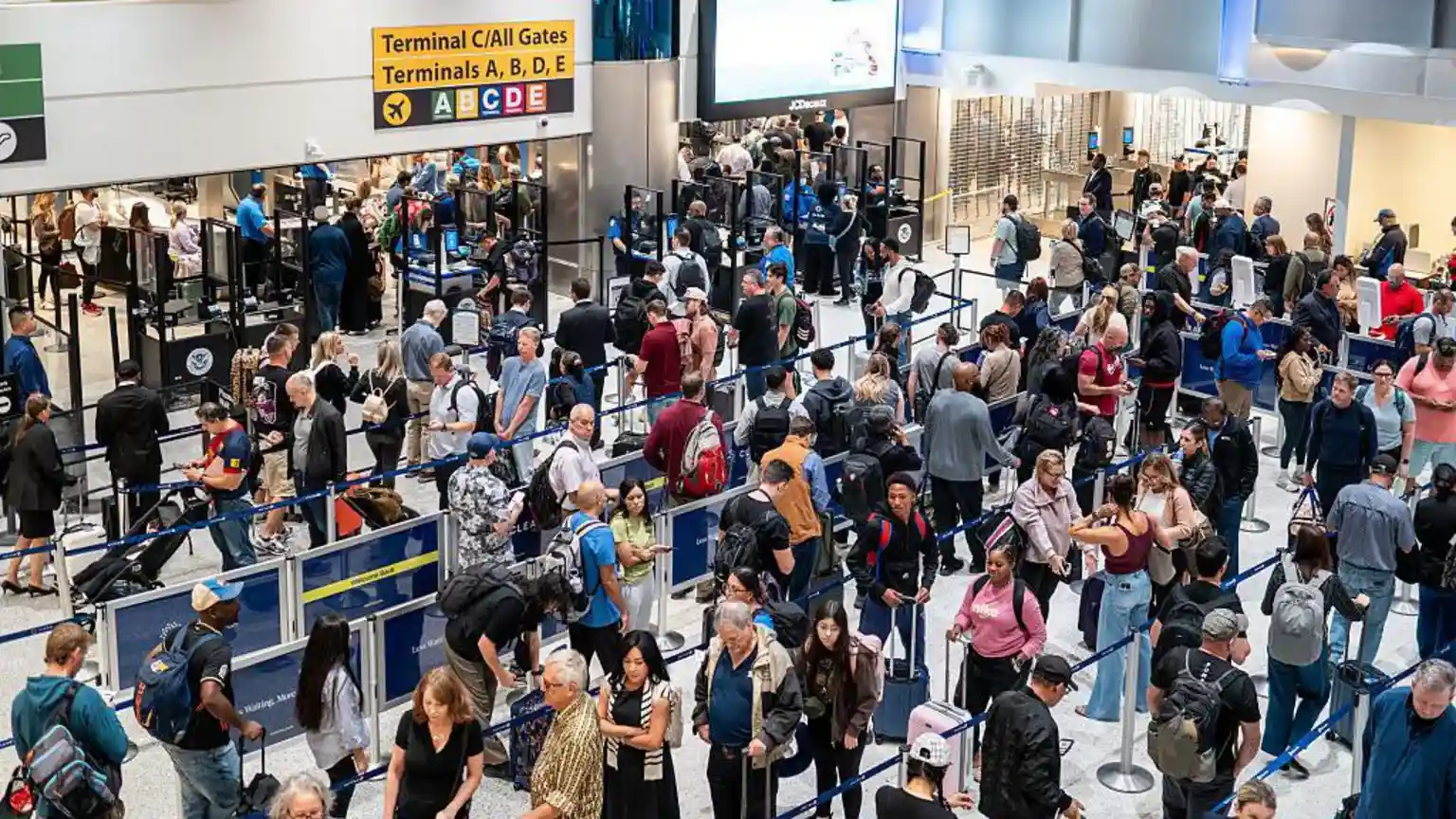More than 1,400 flights to, from, or within the US were cancelled on Saturday after airlines were told this week to cut traffic during the federal government
