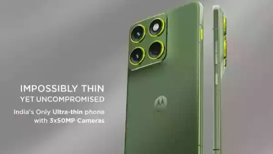 Motorola is set to expand its premium mid-range portfolio in India with the launch of the ultra-slim Motorola Edge 70 today, December 15