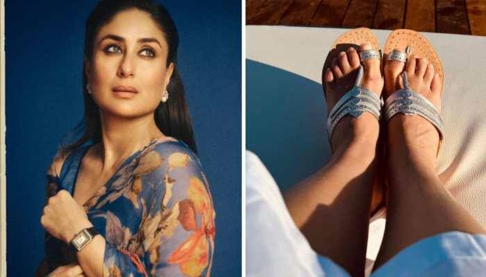 Mumbai: Actress Kareena Kapoor, on Sunday, took to social media to call out luxury fashion brand Prada for allegedly copying traditional Kolhapuri chappal designs. The actress shared a photo of her wearing her OG Kolhapuri chappal as she subtly took a dig at the brand. Taking to her Instagram stories, Bebo posted an image of her flaunting her Kolhapuri chappals and captioned it, “Sorry not Prada…but my OG Kolhapuri.” Kareena kept her face out of the frame, letting her stylish Kolhapuri chappals do all the talking.