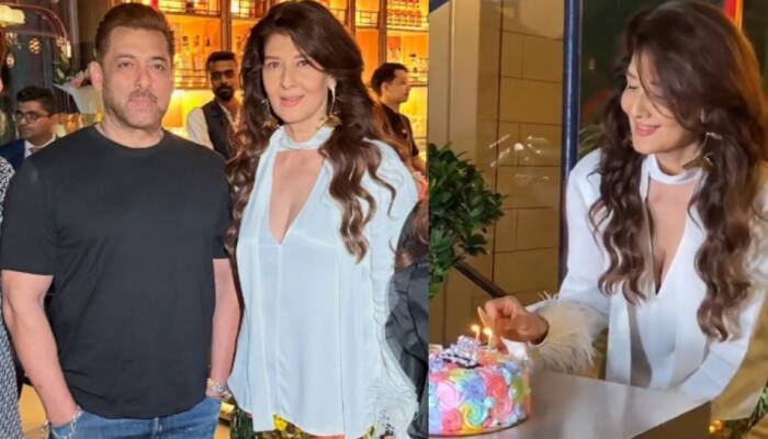 Mumbai: Bollywood superstar Salman Khan stepped out on Wednesday evening to attend the birthday bash of his ex-girlfriend and fellow actor Sangeeta Bijlani, held at a restaurant in Mumbai's Bandra. Salman arrived at the venue dressed casually in a black t-shirt and denim jeans, showcasing his fit physique and new hair color. The 'Sikandar' actor was surrounded by heavy security as he entered and exited the restaurant.