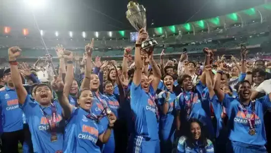 Harmanpreet Kaur-led Indian Cricket Team lifted its maiden Women's World Cup title in a much-awaited victory over South Africa, beating the team by 52 runs and