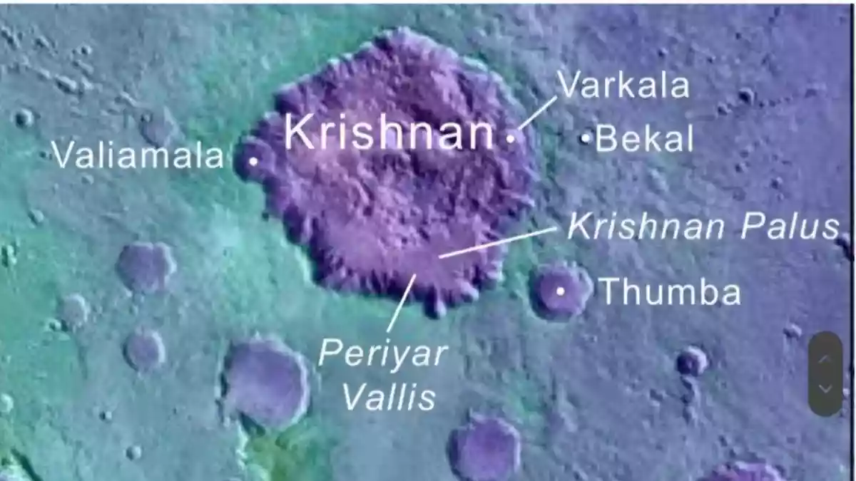 Names proposed by Kerala-based researchers approved for Martian land forms