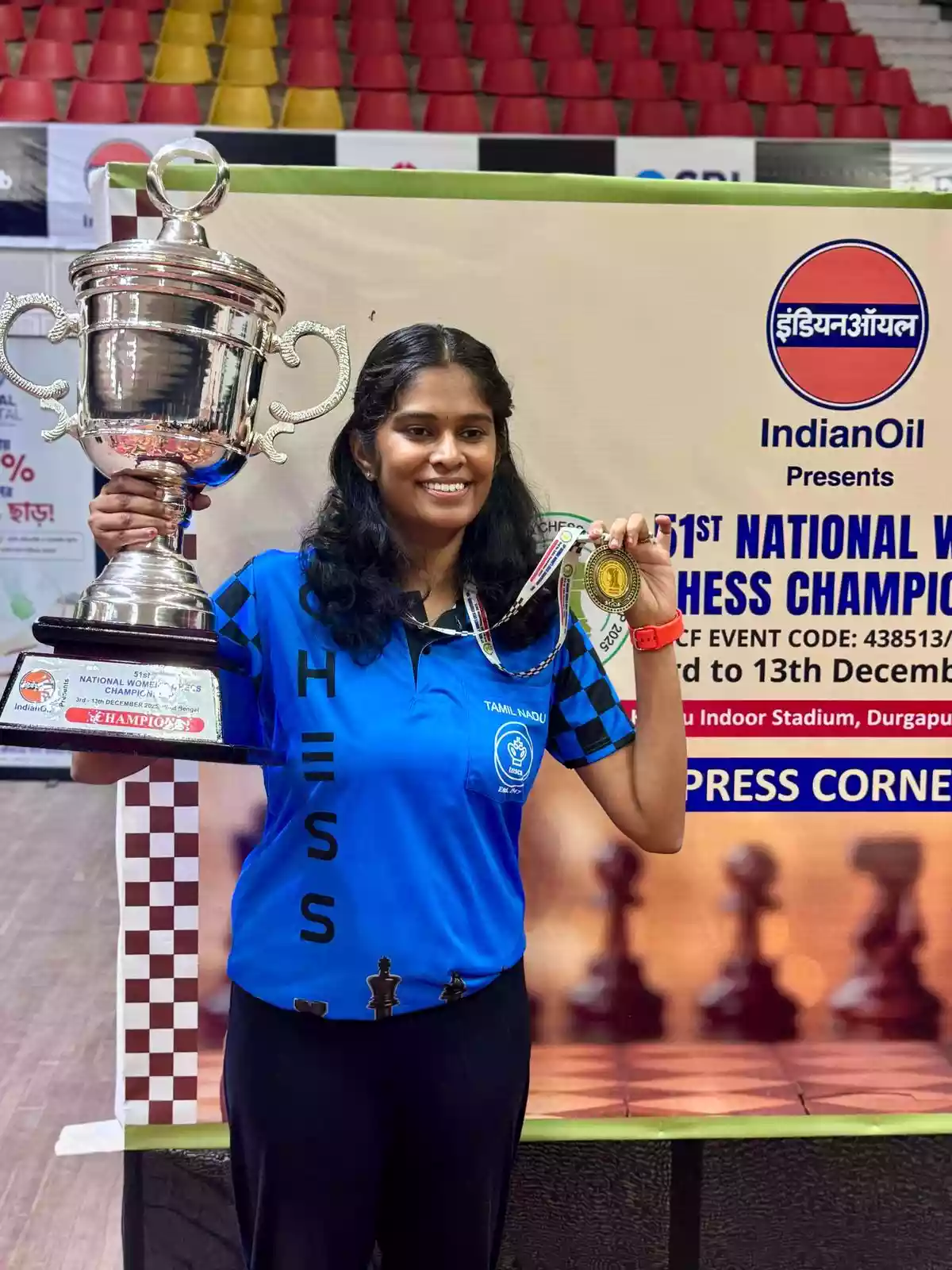 Nandhidhaa beats Srishti in final round