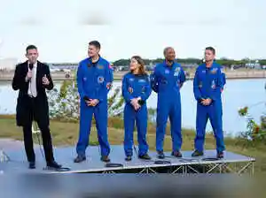 On Wednesday three men and one woman are set to embark on the first crewed journey to the Moon since 1972, a landmark odyssey that aims to launch the US into a