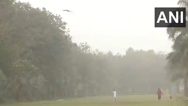 Delhi woke up to a cool and hazy Friday morning, with dust storms affecting visibility across the national capital. Visuals from Delhi on Friday morning showed