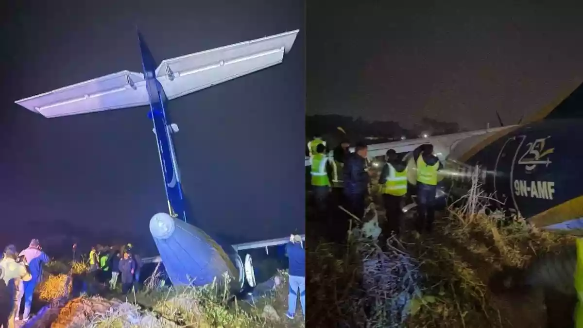 Nepal's Buddha Air Flight With 55 Onboard Veers Off Runway During Landing 