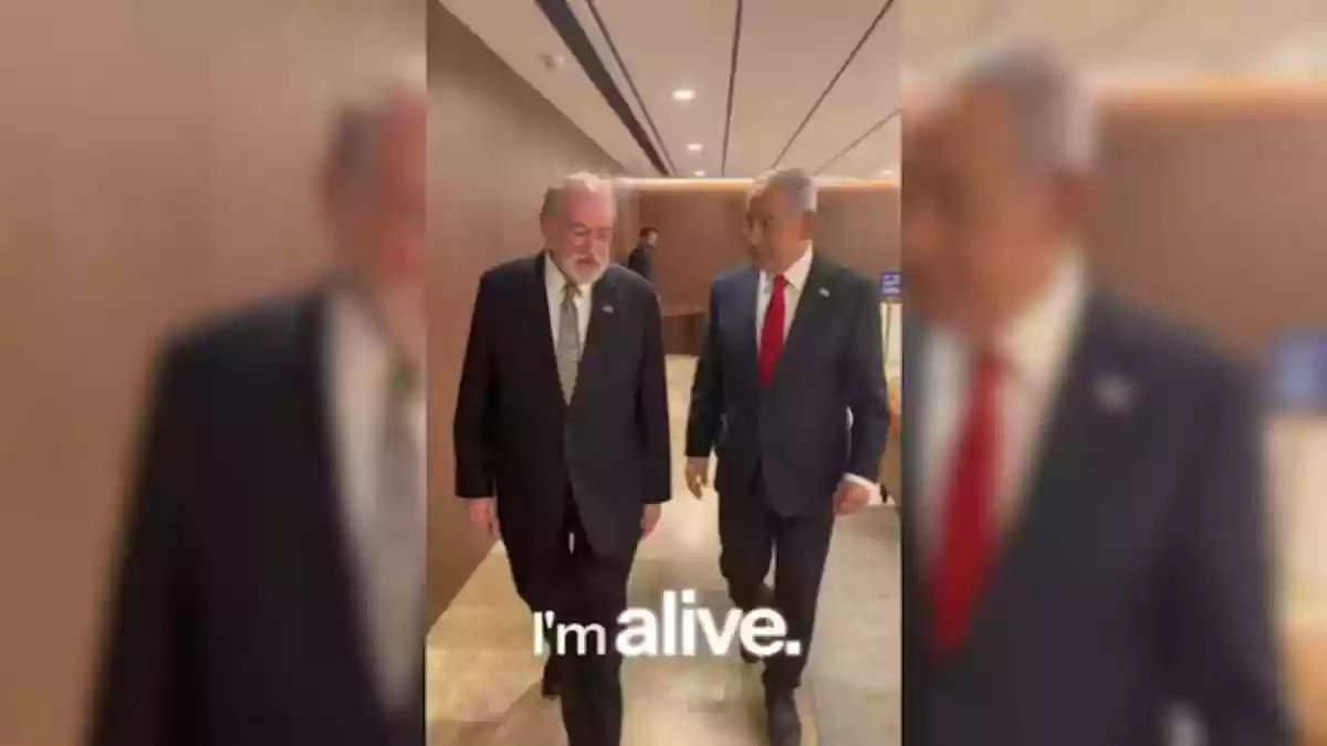 Israeli Prime Minister Benjamin Netanyahu has once again dismissed online rumors about his death, this time appearing in a video alongside US Ambassador to